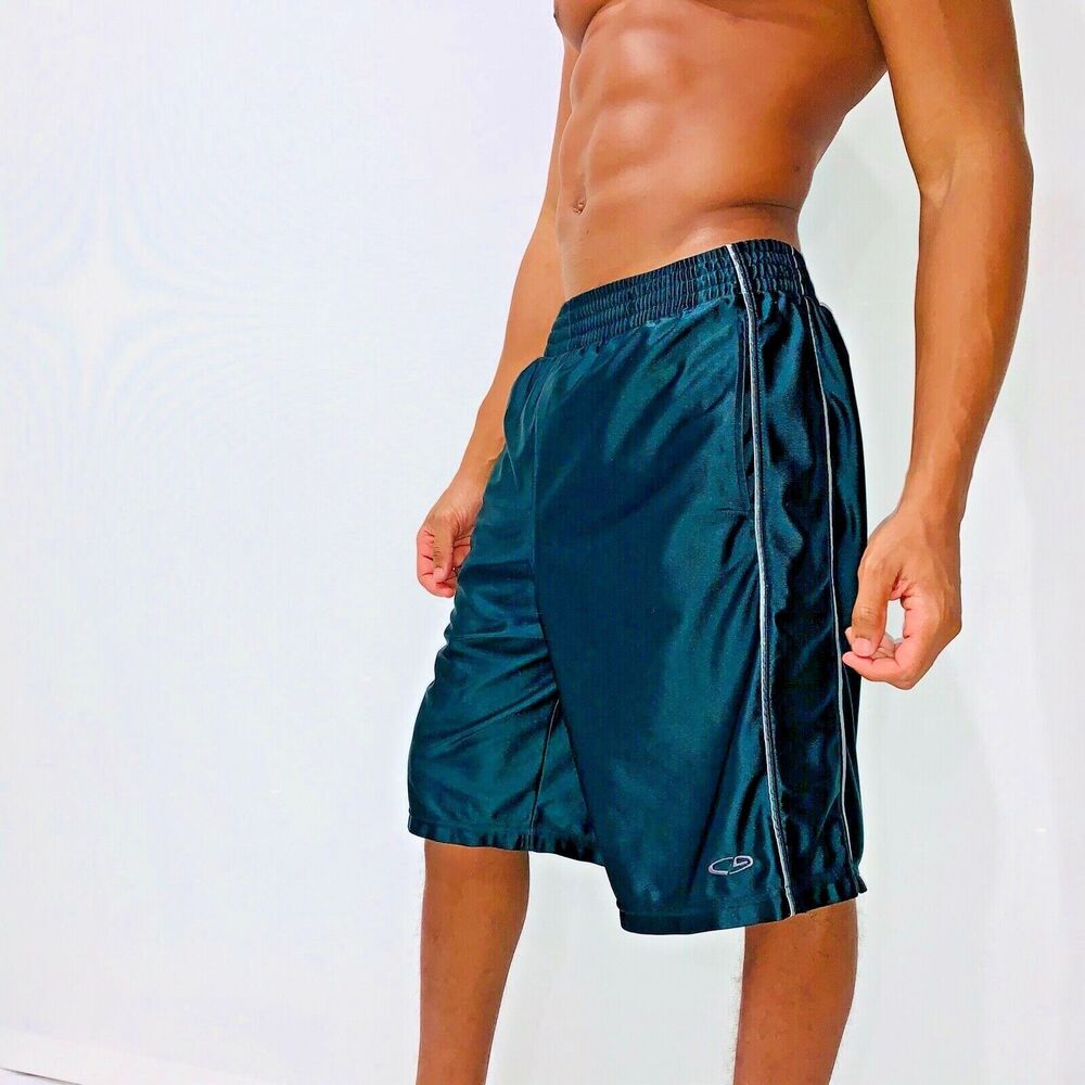 Rare Champion C9 Dazzle Basketball Shorts Shiny Silky Black S